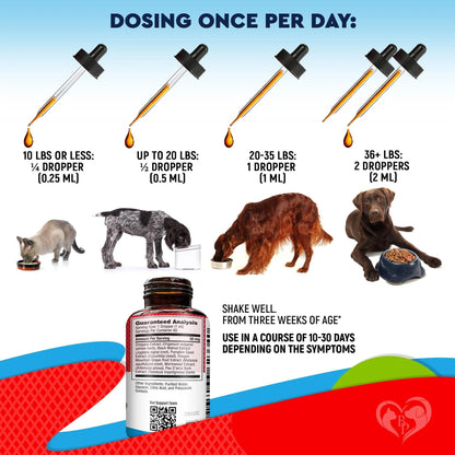Cats & Dogs Liquid Herbal Medicine & Natural Broad Spectrum Treatment For