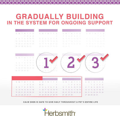 Calm Shen – Herbal Blend for Dogs & Cats – Natural Anxiety Remedy for Dogs & Cats – Feline and Canine Calming Supplement – 150G Powder