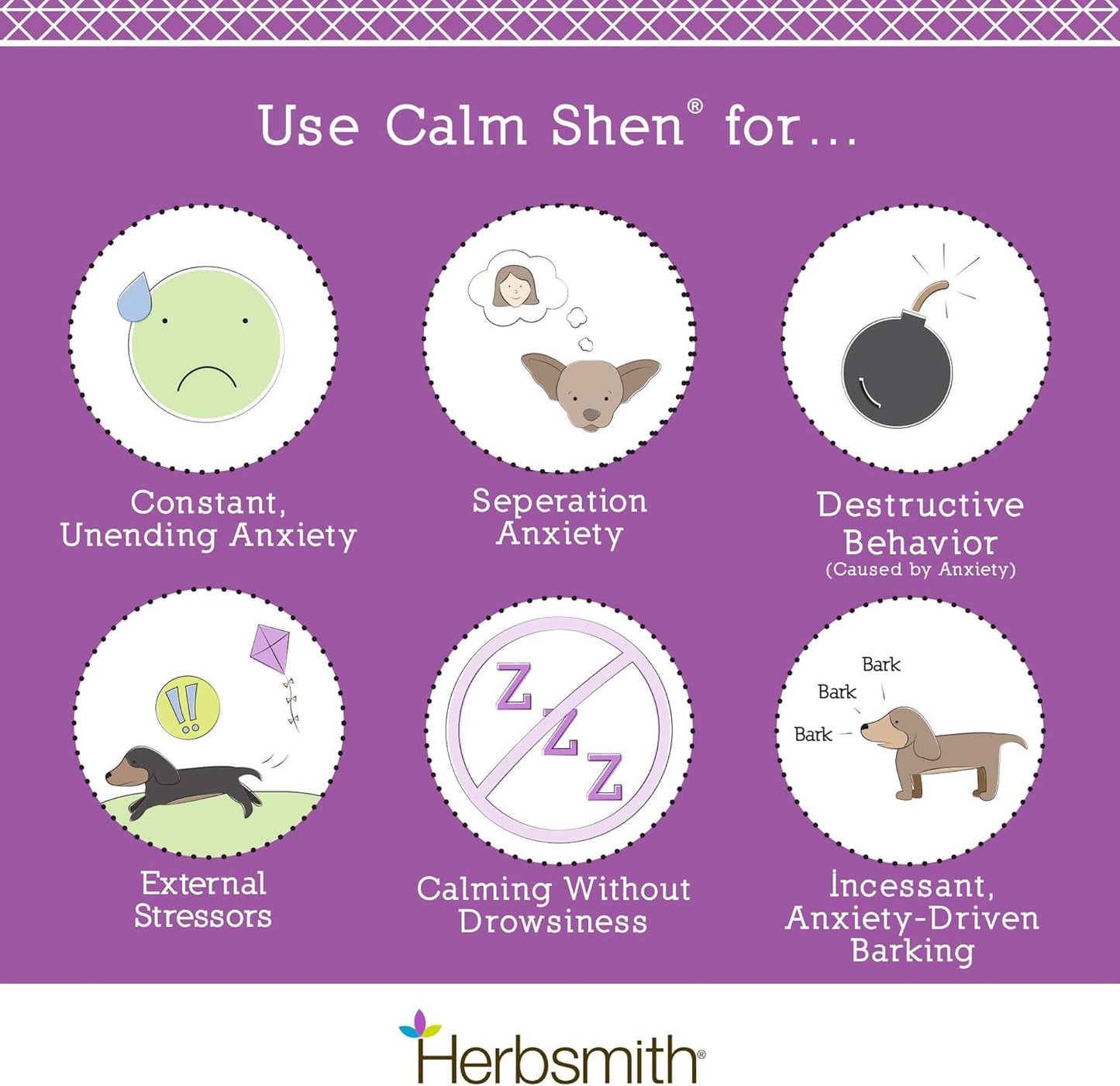 Calm Shen – Herbal Blend for Dogs & Cats – Natural Anxiety Remedy for Dogs & Cats – Feline and Canine Calming Supplement – 150G Powder
