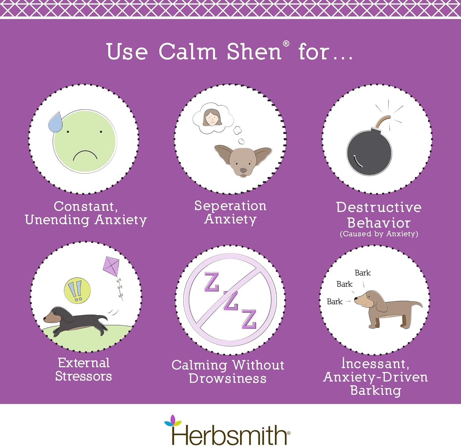 Calm Shen – Herbal Blend for Dogs & Cats – Natural Anxiety Remedy for Dogs & Cats – Feline and Canine Calming Supplement – 150G Powder